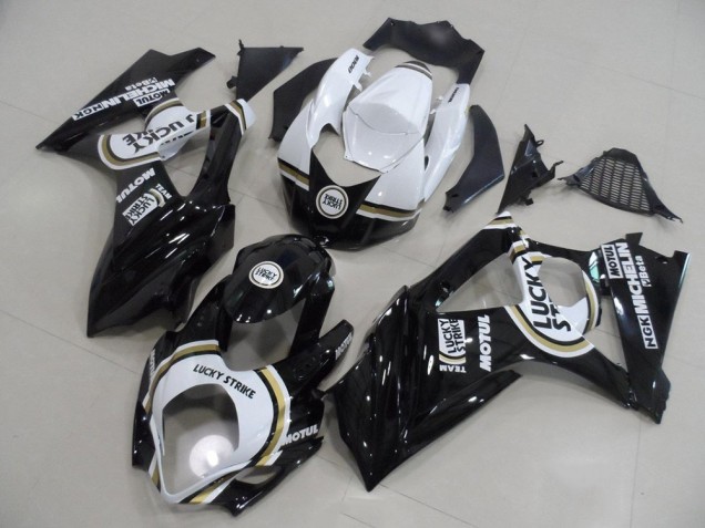 Preto Lucky Strike Carenagem Moto Suzuki GSXR 1000 K7 07-08 Preto Lucky Strike Carenagem Moto Suzuki GSXR 1000 K7 07-08