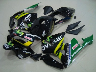 Preto Movistar Carenagem Moto Honda CBR 600RR 03-04
