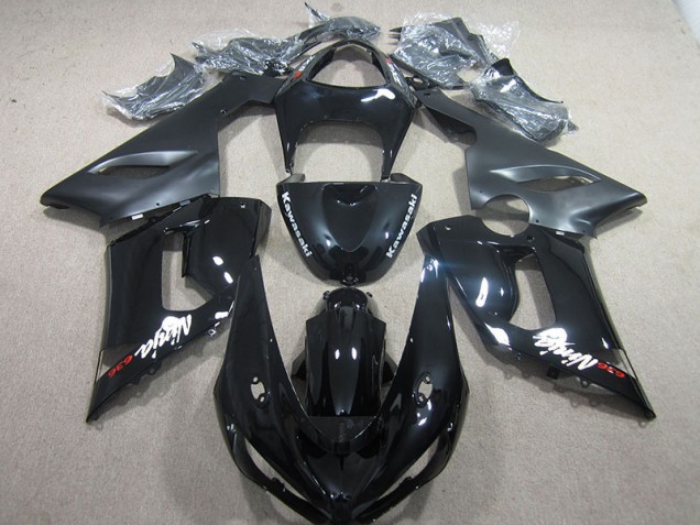 Preto Ninja 636 Moto Plástico Kawasaki ZX6R 05-06 Preto Ninja 636 Moto Plástico Kawasaki ZX6R 05-06