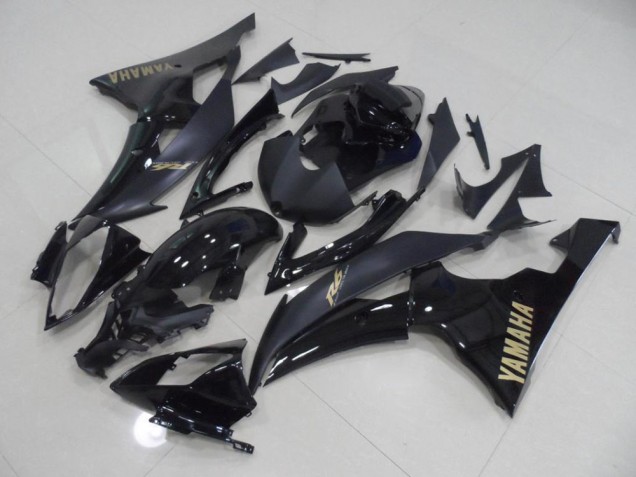 Preto & Ouro Adesivo Carenagem Moto Yamaha R6 08-16 Preto & Ouro Adesivo Carenagem Moto Yamaha R6 08-16