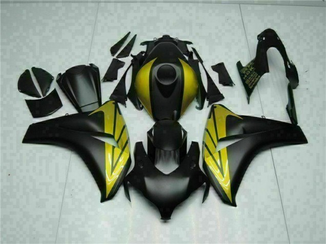 Preto Ouro Carenagem Moto Honda CBR 1000RR 08-11 Preto Ouro Carenagem Moto Honda CBR 1000RR 08-11