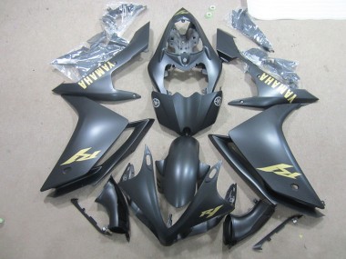 Preto Ouro Decalque Abs Motocicleta Plásticos Yamaha R1 07-08