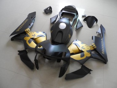 Preto Ouro Decalque Kit Carenagem Moto Honda CBR 600RR 03-04