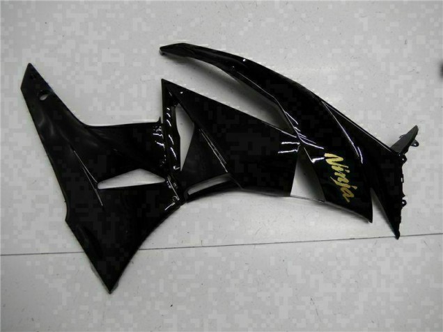 Preto Ouro Ninja Carenagem Moto Kawasaki ZX6R 09-12 Preto Ouro Ninja Carenagem Moto Kawasaki ZX6R 09-12