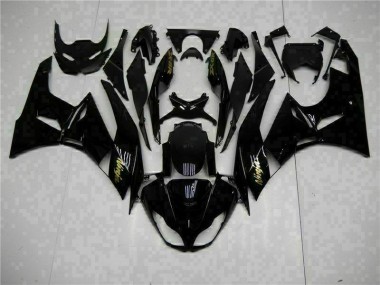 Preto Ouro Ninja Carenagem Moto Kawasaki ZX6R 09-12