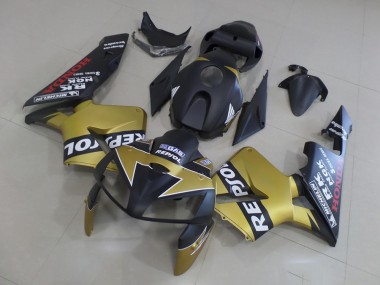 Preto Ouro Repsol Carenagem Moto Honda CBR 600RR 05-06