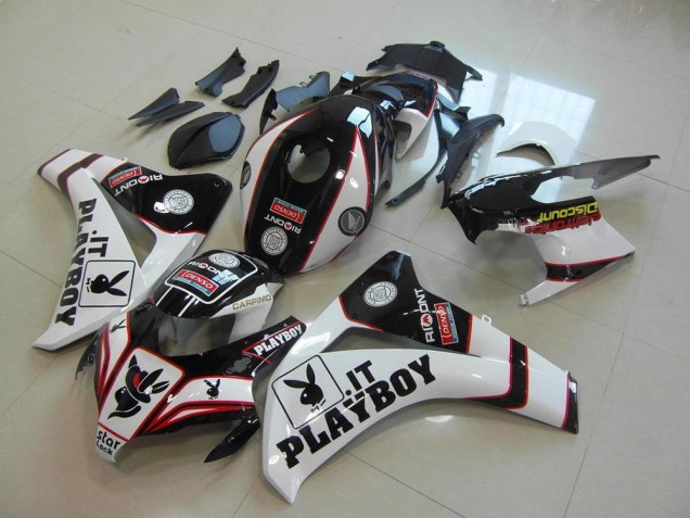 Preto Playboy Carenagem Moto Honda CBR 1000RR 08-11 Preto Playboy Carenagem Moto Honda CBR 1000RR 08-11