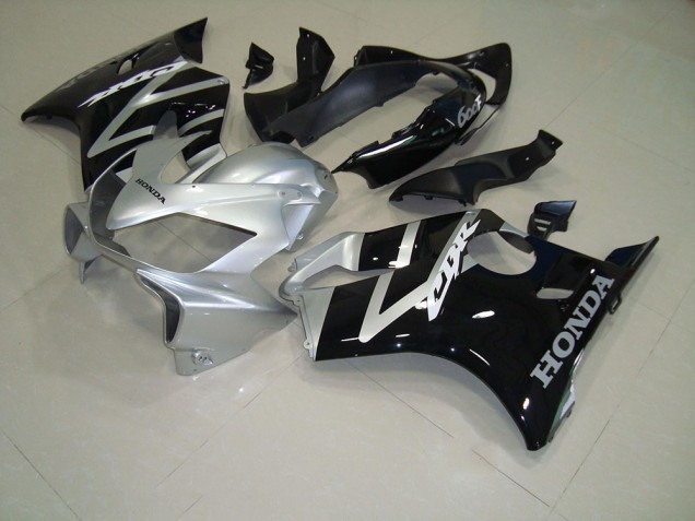 Preto Prata Abs Kits Completos Carenagem Moto Honda CBR 600 F4i 04-07
