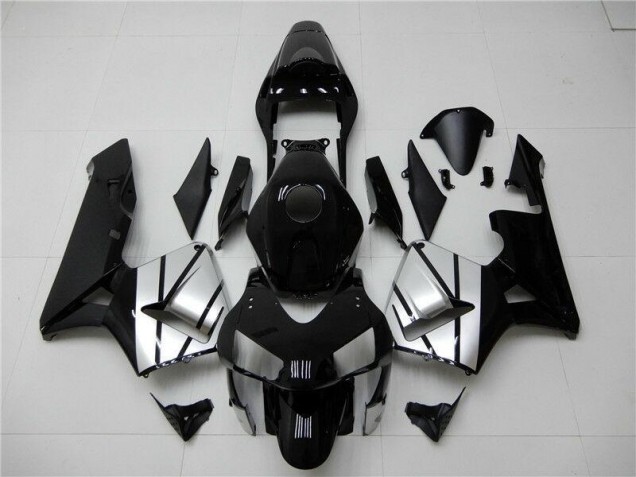 Preto Prata Carenagem Moto Honda CBR 600RR 03-04 Preto Prata Carenagem Moto Honda CBR 600RR 03-04