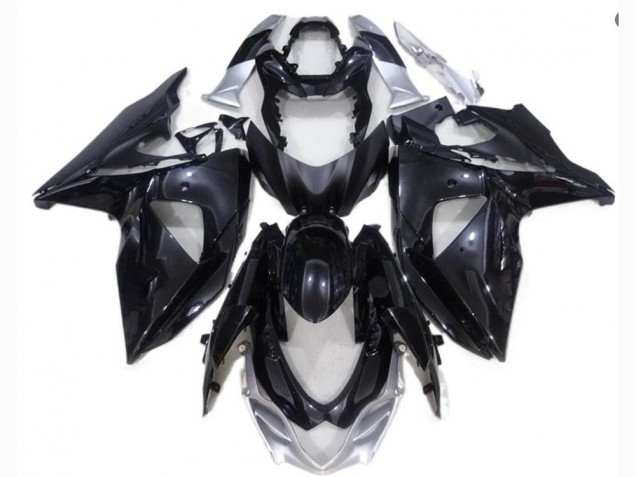 Preto Prata Carenagem Moto Suzuki GSXR 1000 K9 09-16 Preto Prata Carenagem Moto Suzuki GSXR 1000 K9 09-16