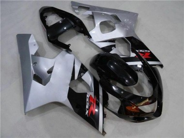 Preto Prata Carenagem Moto Suzuki GSXR 600 / 750 K4 04-05