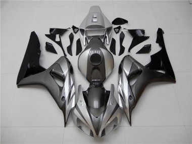 Preto Prata Cinzento Carenagem Moto Honda CBR 1000RR 06-07