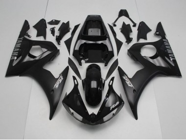 Preto & Prata Decalques Carenagem Moto Yamaha R6 03-05