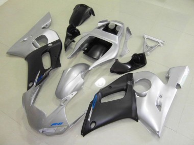 Preto Prata Injeção Kits Carenagem Moto Yamaha R6 98-02