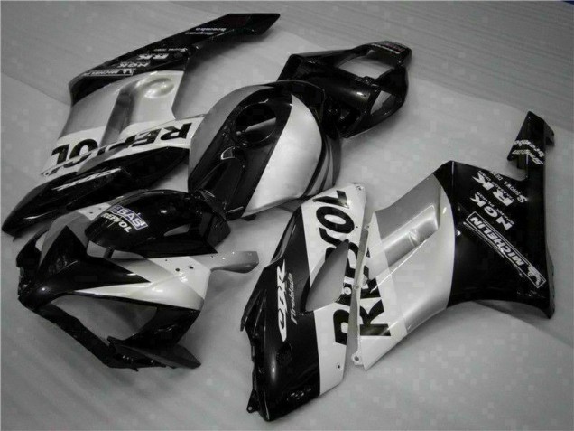 Preto Prata Repsol Abs Moto Plásticos Honda CBR 1000RR 04-05 Preto Prata Repsol Abs Moto Plásticos Honda CBR 1000RR 04-05