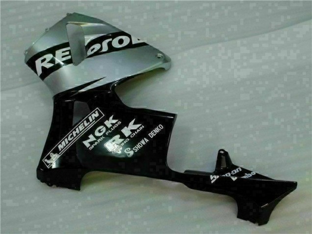 Preto Prata Repsol Carenagem Moto Honda CBR 600RR 05-06