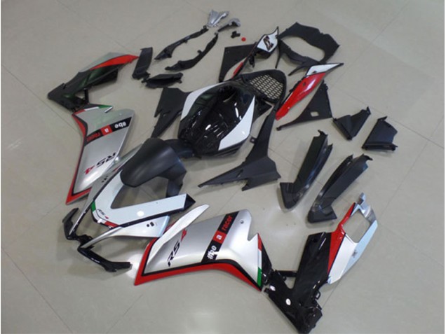 Preto Prata Vermelho Kits Carenagem Moto Aprilia RS4 50 125 11-18 Preto Prata Vermelho Kits Carenagem Moto Aprilia RS4 50 125 11-18