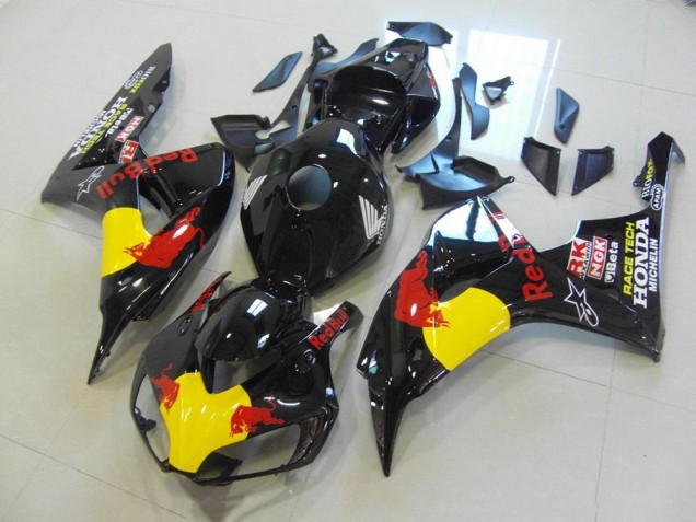 Preto Red Bull Abs Kits Carenagem Moto Honda CBR 1000RR 06-07