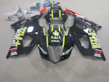 Preto Rizla Carenagem Moto Suzuki GSXR 1000 K3 03-04