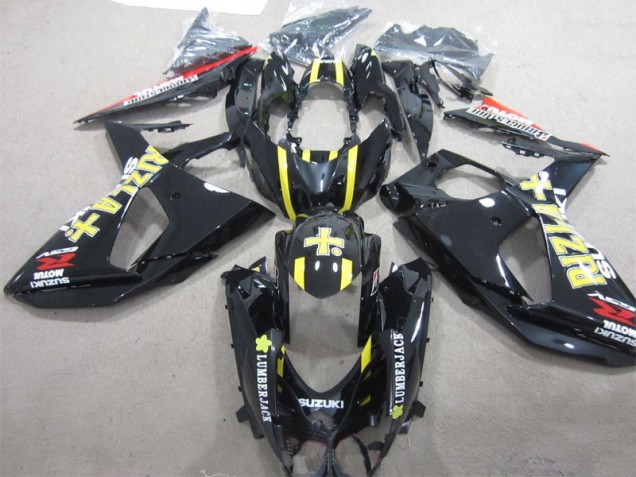 Preto Rizla Lumber Jack Carenagem Moto Suzuki GSXR 1000 K9 09-16