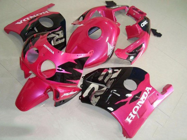 Preto Rosa Carenagem Moto Honda CBR 250RR MC22 91-98 Preto Rosa Carenagem Moto Honda CBR 250RR MC22 91-98
