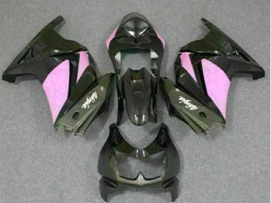 Preto Rosa Ninja Carenagem Moto Kawasaki EX250 08-12