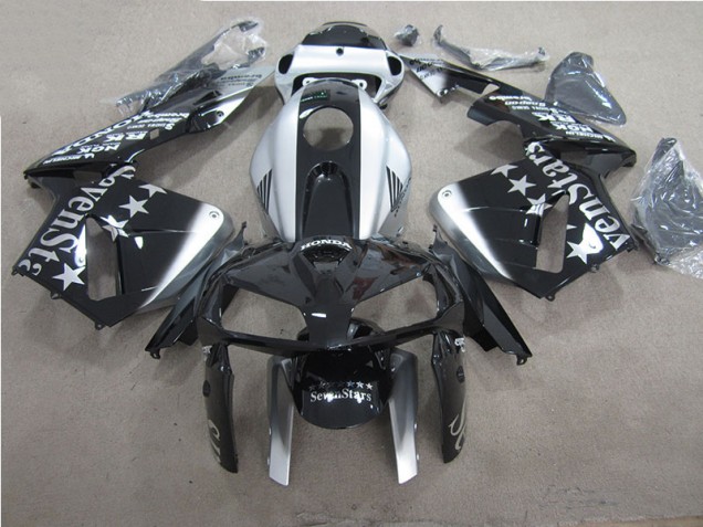 Preto SevenStars Carenagem Moto Honda CBR 600RR 05-06