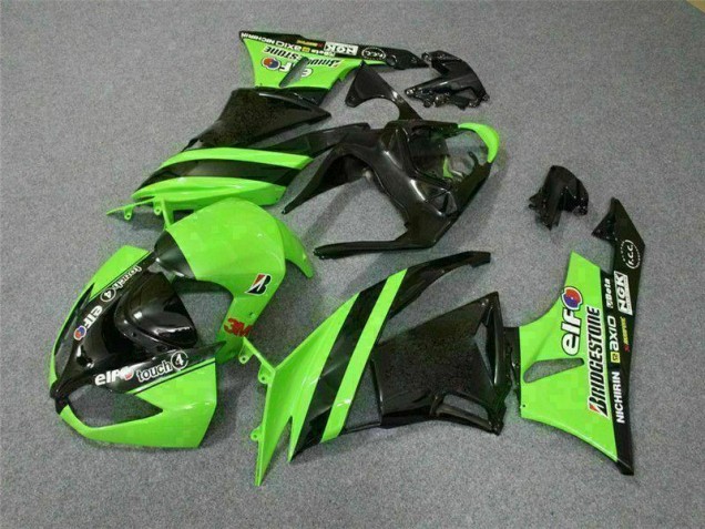 Preto Verde 3M Touch4 Carenagem Moto Kawasaki ZX6R 09-12 Preto Verde 3M Touch4 Carenagem Moto Kawasaki ZX6R 09-12