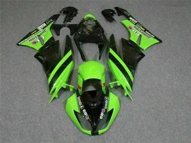 Preto Verde 3M Touch4 Carenagem Moto Kawasaki ZX6R 09-12