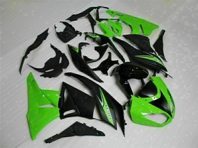 Preto Verde 636 Carenagem Moto Kawasaki ZX6R 09-12 Preto Verde 636 Carenagem Moto Kawasaki ZX6R 09-12