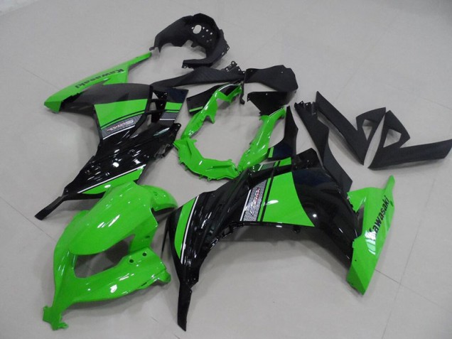 Preto Verde Abs Kit Completos Carenagem Moto Kawasaki ZX 300R 13-16