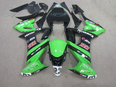 Preto Verde Carenagem Moto Kawasaki ZX10R 08-10
