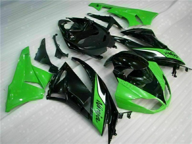 Preto Verde Carenagem Moto Kawasaki ZX6R 09-12 Preto Verde Carenagem Moto Kawasaki ZX6R 09-12