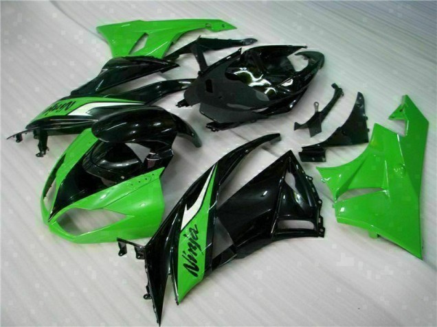 Preto Verde Carenagem Moto Kawasaki ZX6R 09-12 Preto Verde Carenagem Moto Kawasaki ZX6R 09-12