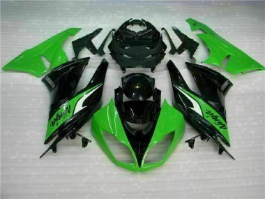 Preto Verde Carenagem Moto Kawasaki ZX6R 09-12