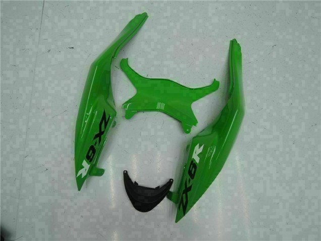 Preto Verde Injeção Kit Carenagem Kawasaki ZX6R 09-12 Preto Verde Injeção Kit Carenagem Kawasaki ZX6R 09-12
