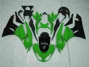 Preto Verde Injeção Kit Carenagem Kawasaki ZX6R 09-12