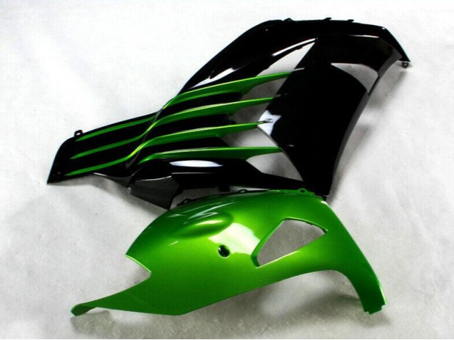 Preto Verde Kit Carenagem Moto Kawasaki ZX14R ZZR 1400 12-21 Preto Verde Kit Carenagem Moto Kawasaki ZX14R ZZR 1400 12-21