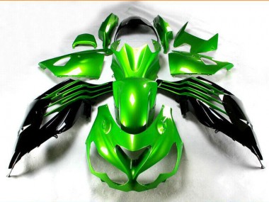 Preto Verde Kit Carenagem Moto Kawasaki ZX14R ZZR 1400 12-21