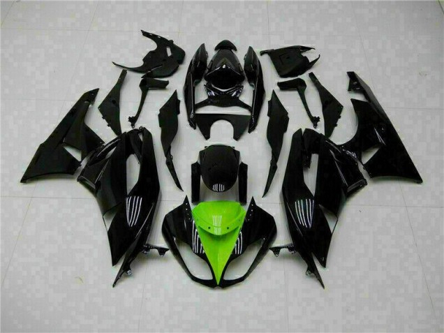Preto Verde Kits Carenagem Moto Kawasaki ZX6R 09-12 Preto Verde Kits Carenagem Moto Kawasaki ZX6R 09-12