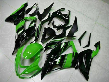 Preto Verde Kits Carenagem Moto Kawasaki ZX6R 19-23