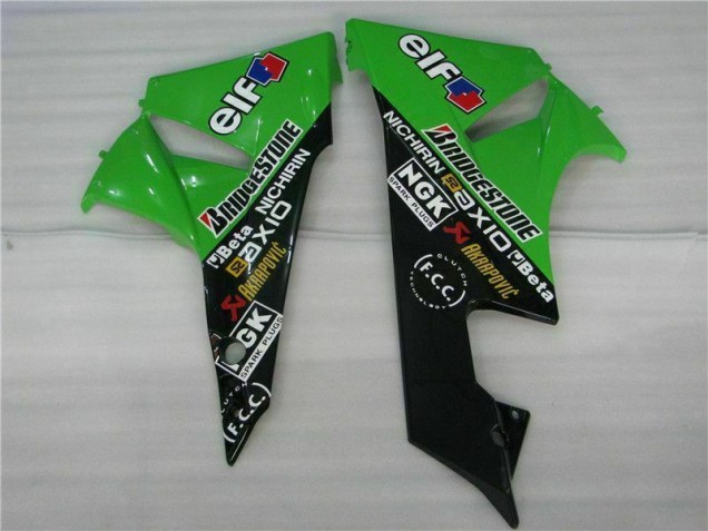 Preto Verde Kits Completo Carenagem Moto Kawasaki ZX6R 09-12 Preto Verde Kits Completo Carenagem Moto Kawasaki ZX6R 09-12