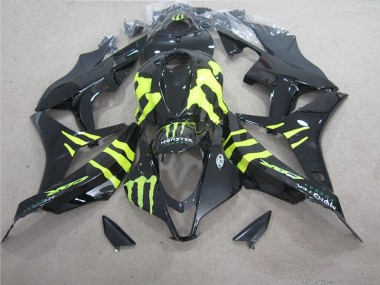 Preto Verde Monster Carenagem Moto Honda CBR 600RR 07-08