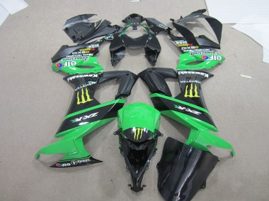 Preto Verde Monster Carenagem Moto Kawasaki ZX10R 08-10