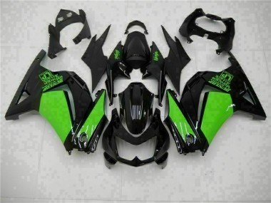 Preto Verde Ninja Carenagem Moto Kawasaki EX250 08-12