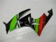 Preto Verde Vermelho Carenagem Moto Kawasaki ZX6R 09-12 Preto Verde Vermelho Carenagem Moto Kawasaki ZX6R 09-12