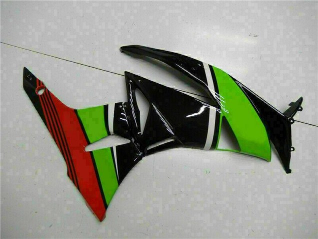 Preto Verde Vermelho Carenagem Moto Kawasaki ZX6R 09-12 Preto Verde Vermelho Carenagem Moto Kawasaki ZX6R 09-12