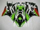 Preto Verde Vermelho Carenagem Moto Kawasaki ZX6R 09-12 Preto Verde Vermelho Carenagem Moto Kawasaki ZX6R 09-12