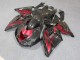 Preto Vermelho Abs Carenagem Moto Kawasaki ZX14R ZZR 1400 06-11 Preto Vermelho Abs Carenagem Moto Kawasaki ZX14R ZZR 1400 06-11