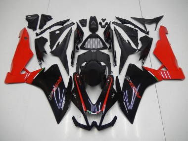 Preto Vermelho Abs Kits Carenagem Moto Aprilia RSV4 09-15